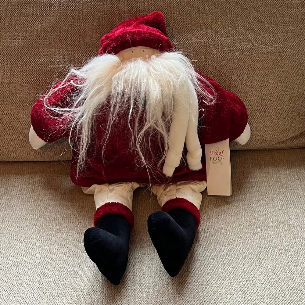 VTG Woof & Poof 2003 Musical Santa with W&P Button & tag